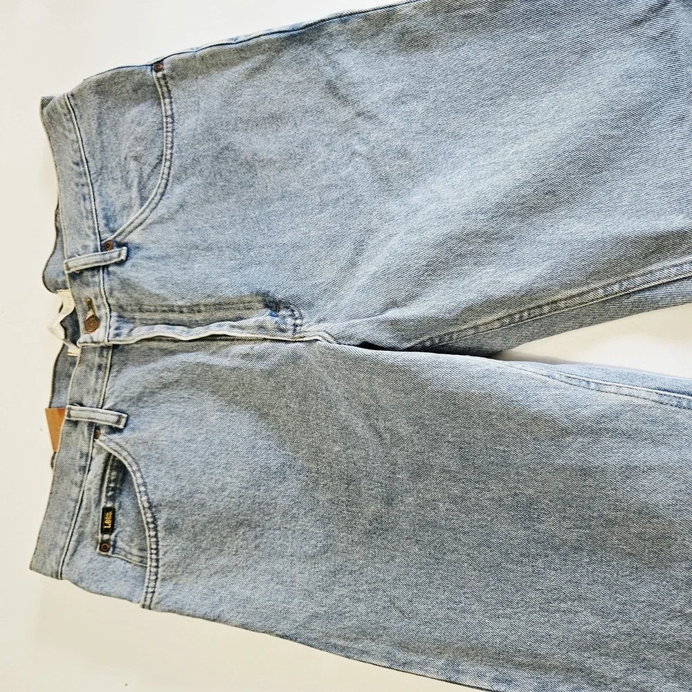 NWT Lee Mens Regular Fit Straight Leg Jeans Denim Pants Light Stonewash 2008916